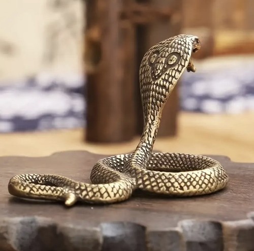 Brass statuette cobra - brass, "cobra"