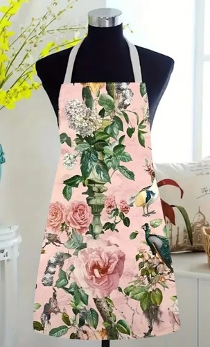 Beautiful floral print apron - beautiful,
