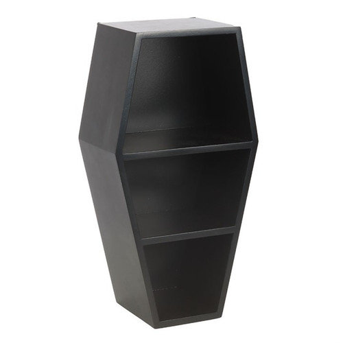 Small black coffin shelf - black,