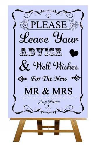 Lilac guest book wish tree - guest,