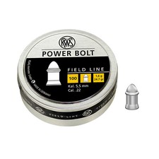RWS Power Bolt .22 5.5mm Hunting Pellets 24.7gr Target Air Rifle Gun 100 Tin