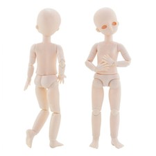 Unpainted 11" 22 Jointed lexible Blank Doll Body 1/6 Scale BJD Practice Makeup
