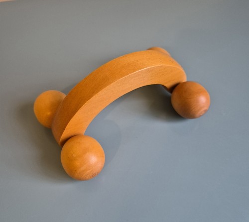 Wooden hand held - wooden, back