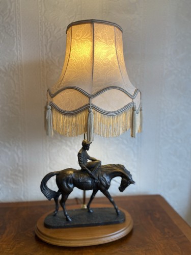 Bronze effect horse - effect-horse, jockey
