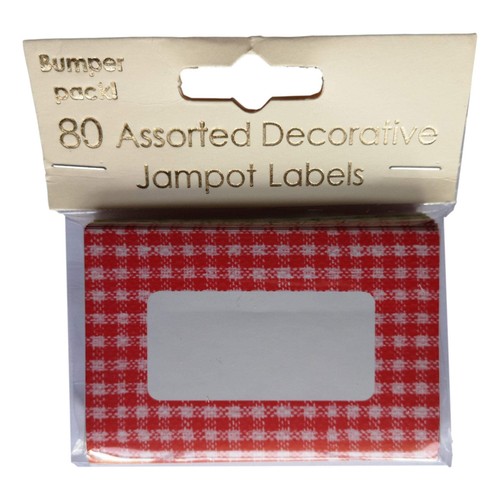 Assorted gingham jam pot - 80,