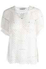 SANDRO WHITE MESH TOP SMALL