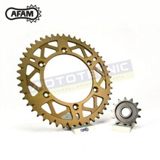 AFAM Steel / Hard Anodised Sprockets Honda CR85 3> Big Wheel (428 conv) 2003-04
