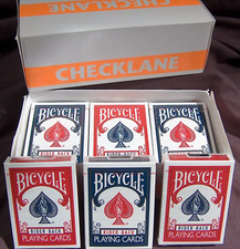 12 x BICYCLE 807 CLASSIC TUCK BOX POKER PLAYING CARDS 6 RED / 6 BLUE. 12 PACK