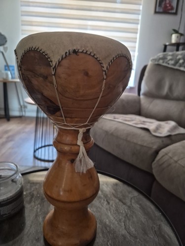 Drum made from wood and - from, hide