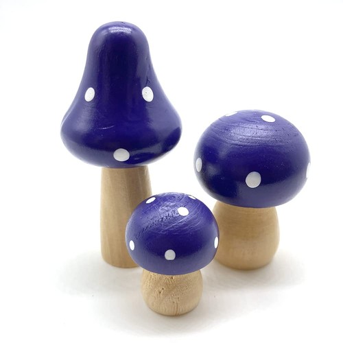 3pcs mini mushrooms miniature - mushrooms,