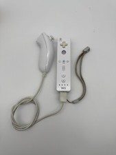 Nintendo Wii Controller White With Nunchuck Original Remote