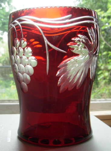 Vintage cranberry glass - vintage,
