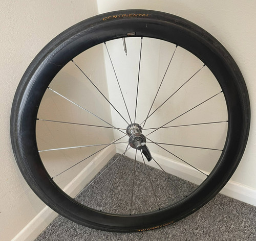 Carbon tubular front wheel - carbon,