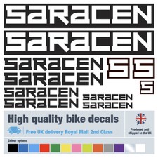 Saracen bike decals labels