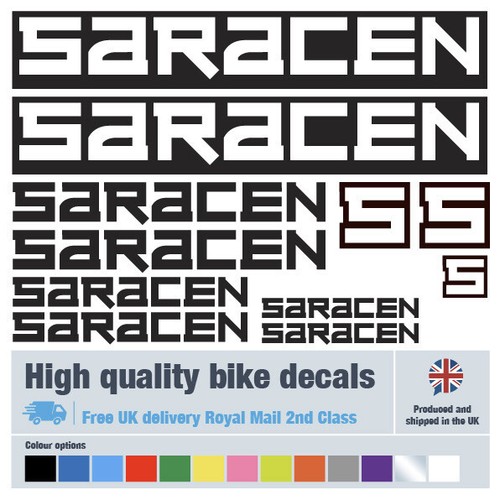 Saracen bike decals - , labels