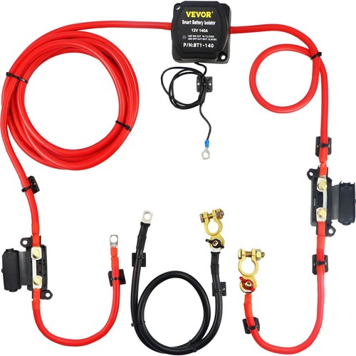 Split charge relay kit - relay, 6mtr