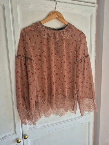 The kooples sheer floral lace - sheer,