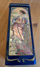 Churchill's Embossed Four Seasons Shortbread Tin (Empty).  Vintage Look