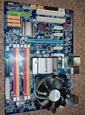 MOTHERBOARD GIGABYTE GA-EP45-UD3R, Intel cpu + fan additional