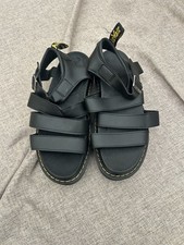 DR MARTEN Blaire Black Chunky Gladiator Sandals Womens Size 6 New Holiday