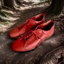 Ecco ladies red leather lace up shoes size 40