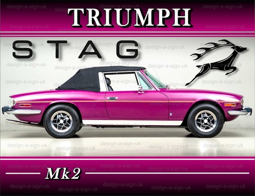 Triumph stag m1130 sign - 2 #m1130,