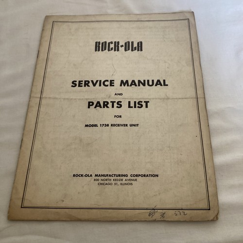 Rock ola service manual - rock-ola,