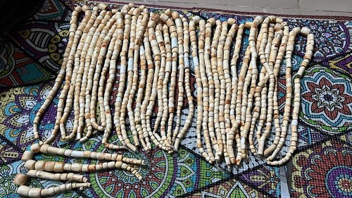 Conch shell beads nigeria - shell,