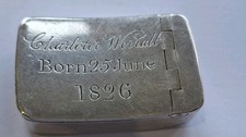 Antique Solid Silver Snuff Box