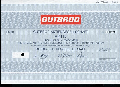 Share gutbrod ag - 2,