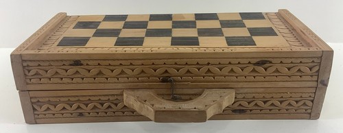 Vtg handmade carved - carved, wooden