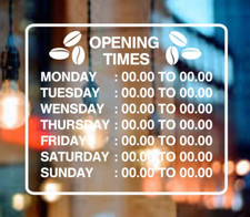 coffee shop opening  window sign signage, door advertising decal sticker cafe