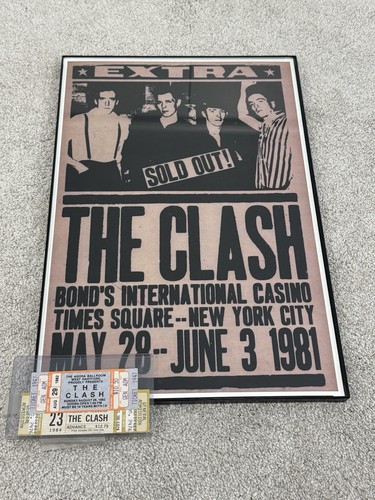 The clash 1981 nyc - poster, &
