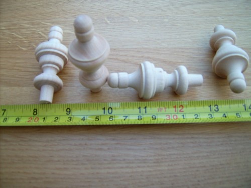 Birch hardwood clock - 4x,