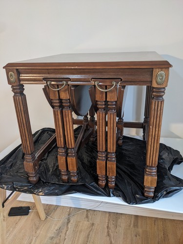 Vintage mahogany nest - nest, of