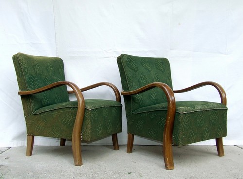 Pair art deco - of, armchairs