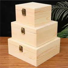 Unpainted Plain Wooden Storage