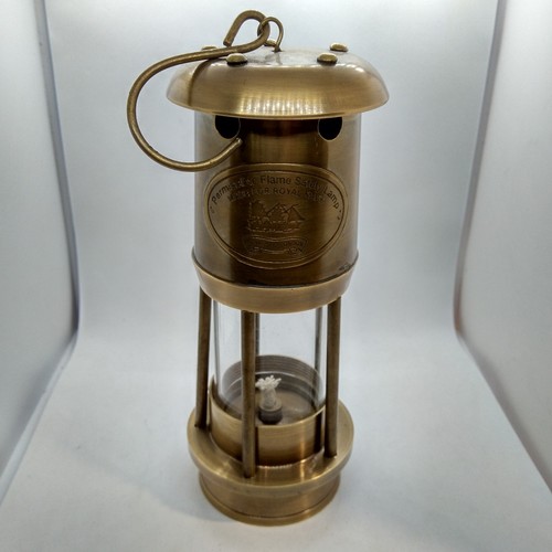 Brass oil lamp - oil,