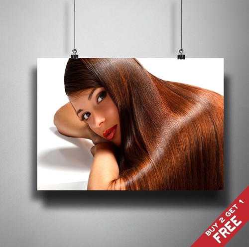 Brown shiny hair - brown,
