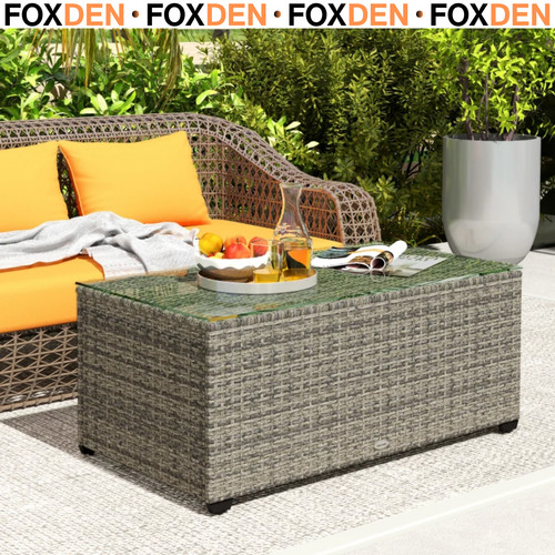Outdoor rattan coffee table - outdoor,