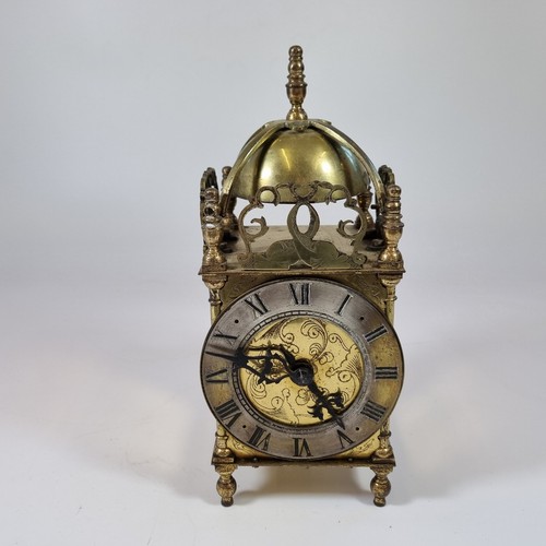 Vintage brass lantern clock - brass,