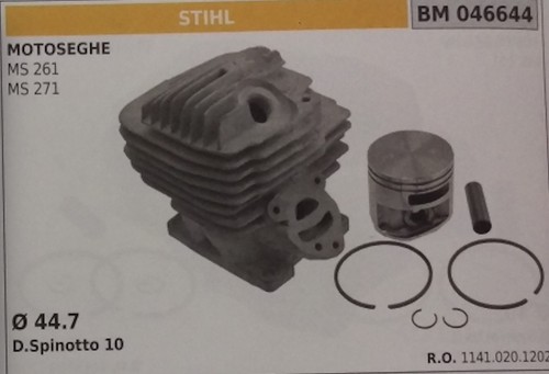 Cylinder and piston complete - piston,