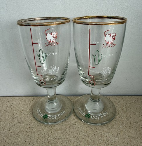 Irish coffee glasses with - 2,