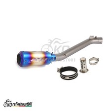 For Suzuki GSXR1000 2007-2008 Exhaust System Black Muffler Mid Link Pipe Slip On