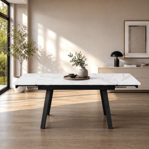 Glossy white ceramic extending - white,