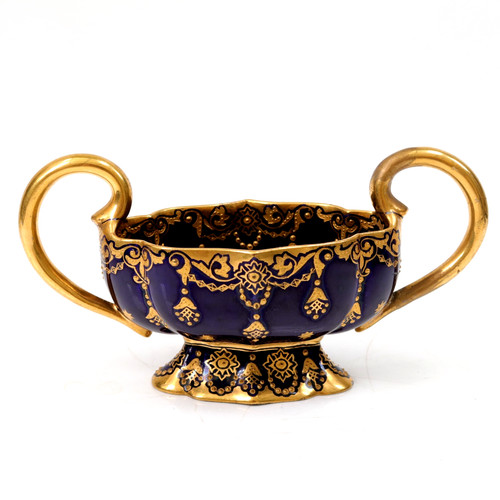 Coalport jewelled basket - coalport,