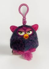 Famosa 2013 Hasbro Furby 5” Purple Pink Mix  Plush Toy With Clip On HookNWOT