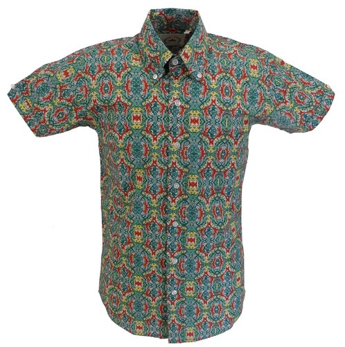 Relco mens green multi paisley - relco,