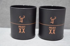 2x Glenfiddich Project XX Tumbler Whisky Glass Black Colour 30cl 300ml Brand New