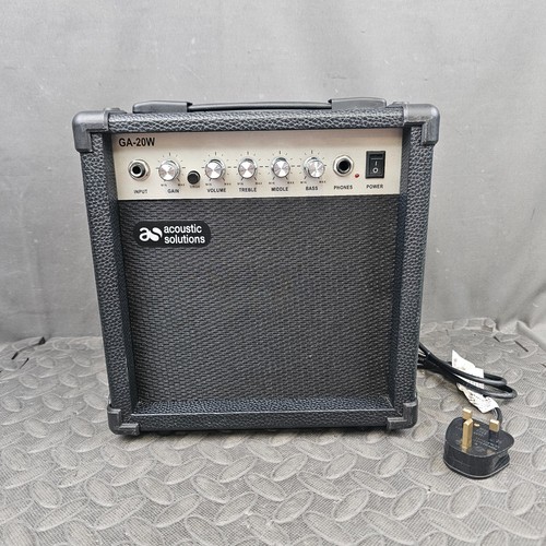 Acoustic solutions 20w - solutions, ga-20w